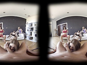 Orgy blowjob as wife present