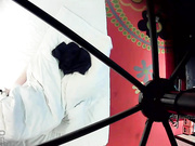 酒店水滴摄像头偷拍逼毛很性感的美眉被猥琐男侧入射逼毛720P高清无水