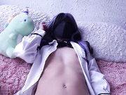 白虎处女初次调教 太紧张只能盖住眼镜 粉嫩小穴多汁有弹性