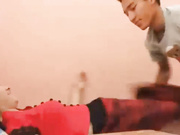 上海某學院性感漂亮混血美女與帥氣男友宿舍瘋狂啪啪 拔掉衣服嘗試各種體位幹得直叫求饒 呻吟銷魂 國語1080P高清