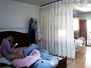 家庭網絡攝像頭黑客破解拍攝到的帥氣小夥與漂亮女友多體位啪啪 完事後趕緊穿衣服上班 1080P高清原版