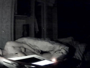 居家电脑摄像头被黑强开TP白嫩大胸美女白领脱衣休息主动握住老公J8撸硬被眼镜胖老公翻身啪啪给干了国语对白