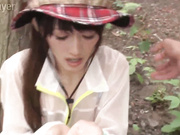 【无码破解】无辜脸小受气质『希岛爱理』爬山露营野外啪啪-上