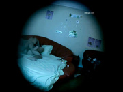 2019最新流出作品-酒店大圓紅床拔完火罐的小哥和漂亮女友邊看鬼片邊啪啪 1080P高清