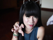 有点小可爱的泰国22岁小妖位操着屁眼口爆吃精